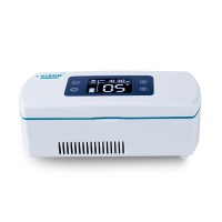 Dison Portable Insulin Cooler Refrigerated Box Drug Reefer 2-8 Degree LCD Display Medical Insulin Cooler Portable Refrigerator