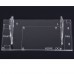 Transparent 7 Inch LCD Display Screen Housing Bracket for Raspberry Pi 7 Inch Screenfor DIY