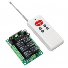 12V DC 6 Channel RF Wireless Relay Remote Control Home Control Switch System Light Switch