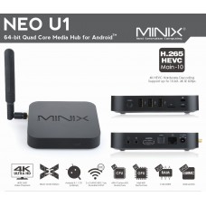 MINIX NEO U1 Android TV Box Amlogic S905 Quad Core 2G/16G WiFi 4K HD XBMC IPTV Media Player + A2 Lite