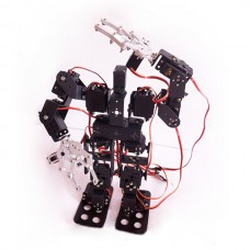 Assembled 15DOF Biped Robotic Educational Robot Mount Kit  with Clamp Claw & LD-1501 Servos & Controller