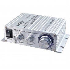 Lepy LP-2024 HIFI 2 Channel 20W Digital Stereo Audio Power Amplifier-Black