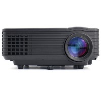 RD805TV LED Micro TV Projector Beamer Cinema with HDMI VGA Support U-Disk for Home-Black