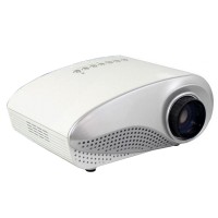 Mini LED Projector Home Multimedia Cinema LED 1080P Projector HD HDMI AV VGA SD USB TV RD802 White