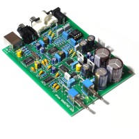 WM8740+DIR9001 PCM2704USB DAC Decoder Board USB Coaxial Input RCA Audio Output AC 9-12V