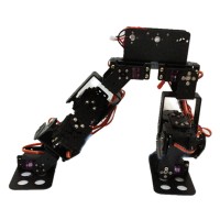 Unassembled 10 DOF Biped Robot Bipedal Humanoid Robot Kit w/Servo Bracket for Racing