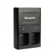 Kingma BM036 Dual-Slot Battery Charger for DJI Osmo Handheld 4K Gimbal Camera
