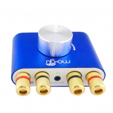 Mogu 30Wx2 Mini Bluetooth Amplifier HIFI Audio 2.0 Channel Amp for Subwoofer Bookshelf Loudspeaker-Blue