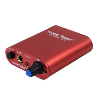 K-Mic KM501 Dual Channel Portable Karaoke Reverb PC Computer USB Microphone Audio Amplifier-Red