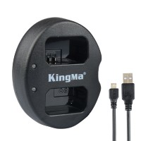 KingMa Dual Channel NP-FW50 Battery Charger for Sony A5000 A5100 A6000 A7R NEX6 5T 5R 5N Camera