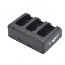 Kingma Battery Charger USB Charging Three Slots for Camera Gopro Hero4 3 3+