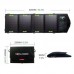 16W Foldable Solar Charger Portable Mobile Panel Solar Power Bank Dual USB output for Outdoor Charging