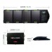 16W Foldable Solar Charger Portable Mobile Panel Solar Power Bank Dual USB output for Outdoor Charging