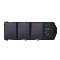 12W Foldable Solar Charger Portable Mobile Panel Solar Power Bank Dual USB output for Outdoor Charging