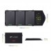 12W Foldable Solar Charger Portable Mobile Panel Solar Power Bank Dual USB output for Outdoor Charging