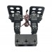 Assembled 4 DOF Biped Robot Educational Robotic Kit Servo Bracket with D-1501MG Servo-Black