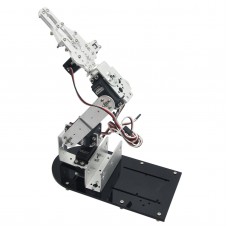 Assembled 4DOF Mechanical Arm Metal Structure Holder Kit with LD-1501MG Servo for Robot Teaching Platform