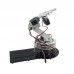 Assembled 5 DOF Mechanical Arm 3D Arm Full Metal Structure Rotating Bracket with LD-1501MG Servo for Robot