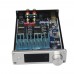 JC-SZ80 Digital HIFI Amplifier 80W+80W Fiber Coaxial USB Dual Channel Audio Amp w/Power Supply-Silver  