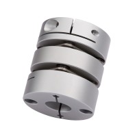 Flexible Aluminum Alloy Double Diaphragm Coupling for Servo Stepper Motor Coupler GL34 26x35 5mm to 14mm CNC