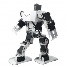 White 17DOF Robo-Soul H3.0 Biped Robtic Two-Legged Human Robot Aluminum Frame Kit w/17pcs Servo 