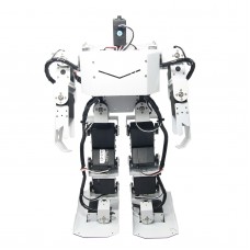 White 17DOF Robo-Soul H3.0 Biped Robotics Two-Leg Human Robot Aluminum Frame Kit Only No Servos