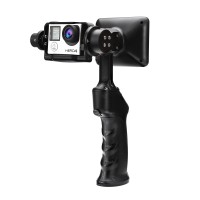 WenPod GP1+ 2-Axis 32 Bit Handheld Steady Camera Gimbal PTZ Gyroscope Stabilizer with 3.5'' LCD Screen for Gopro Hero 3 4