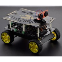 Unassembled DFRbot 4WD Mobile Robotic Kit Smart Car Ultrasonic Scanning Obstacle Avoidance Robot