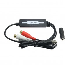 USB Audio Acquisition Audio Tape Recorder 3.5mm RCA RL to USB for Windoews Mac OS