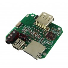 DC 5V MP3 Decoder Lossless Music Decoding Board MP3 Module with Radio Amplifier Display