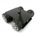 Acrylic Intelligent 4WD Car Tracking Robot Car 4 Wheel Drive Chassis w/4pcs 365A Full Metal Gear Motor Wheel Diameter 65mm
