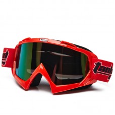 Tanked Racing Windproof Glasses Anti-Distortion Dustproof Motocross Goggles Coloured Lens for ATV Motorcycle
