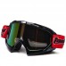 Tanked Racing Windproof Glasses Anti-Distortion Dustproof Motocross Goggles Coloured Lens for ATV Motorcycle