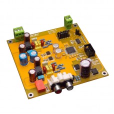 Semi-Finished AK4495EQ 32Bit DAC Decoder Board Dual Channel I2S DSD Input for Audio DIY Yellow PCB