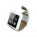 U10L Smart Watch Bluetooth Wristwatch Pedometer Sleep Tracker PU Leather for Android iOS Smartphone