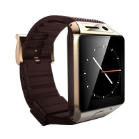 GV08 Smart Watch 1.5 inch 2.0M Camera Support SIM Card Bluetooth Pedometer for Android Phone-Gold 