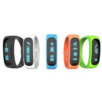 E02 Bluetooth Smart Bracelet Anti-Lost Sport Sleep Monitor Call SMS Reminder Smartband Watch for Android iOS Phone