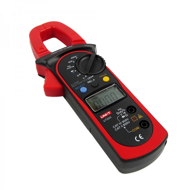 UNIT UT203 LCD Digital Handheld Clamp Multimeter Tester DMM CE AC DC