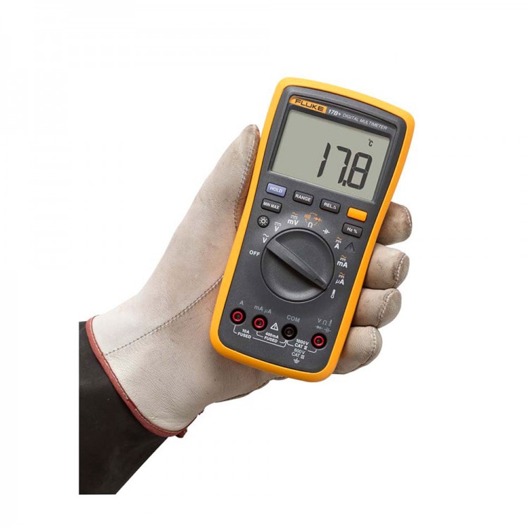 Fluke 17B+ LCD Digital Multimeter Auto Meter for Frequency AC DC
