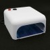 36W UV Nail Lamp Gel Curing Nail Art DIY Nail Dryer Art Tool with 4pcs 365nm UV Bulb-White