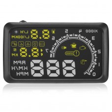 W02 5.5 inch Car HUD Head Up Display Projector Speeding Warning System OBDII Interface KM/h Car PC Driving Data