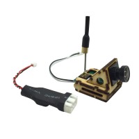 90 Degree Bracket HD Mini 600TVL FPV Camera Built-in 5.8G 200mW 8CH Transmitter TX with Voltage-Down Line