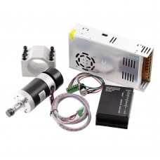 CNC Brushless Spindle Motor 400W ER11 & Mach3 PWM Speed controller & Mount &PSU