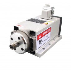 Square 1.5KW 220V Inverter Output Air Cooling ER11 Spindle Motor for CNC Engraving Machine