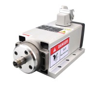 Square 3.5KW 220V Inverter Output Air Cooling ER11 Spindle Motor for CNC Engraving Machine