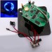Spherical Rotary LED Kit 56 Lamp POV Rotary Clock Parts DIY Electronic Welding Rotary Lamp w/TTL Downloader for DIY Unassembled-Blue
