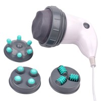 Professional Infrared Electric Body Slimming Massager Anti-cellulite Machine w/4 Massager Heads for Health Beauty-Blue