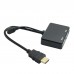 MHL HDMI to VGA HDMI Splitter with Audio HD Video Cable Converter Adapter HD 1080P for HDTV PC Monitor Android Phone