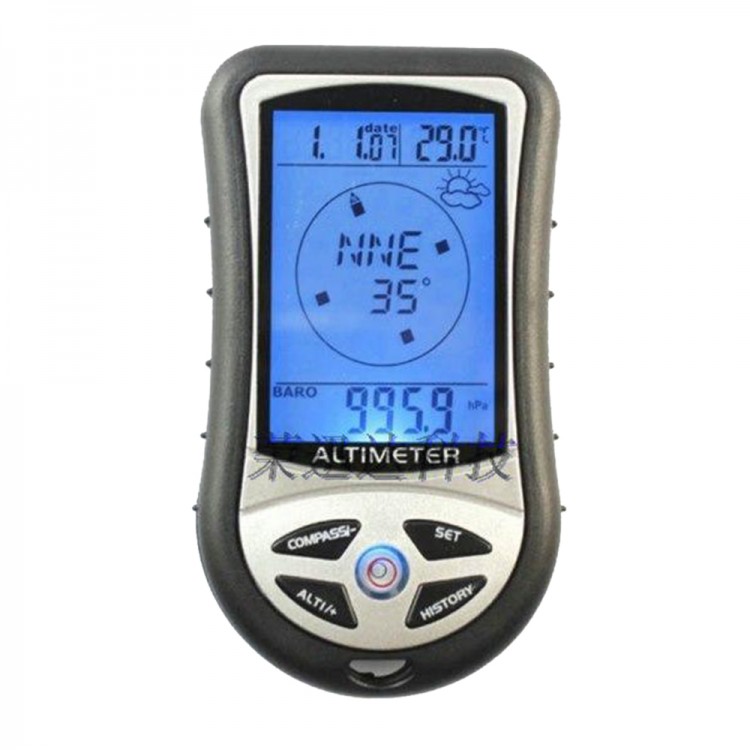 8 in 1 Electronic Altimeter Compass Barometer Elevation Table Outdoor