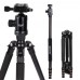 Aluminum Professional Tripod Monopod + Ball Head Gimbal for DSLR Camera Portable Cam stand